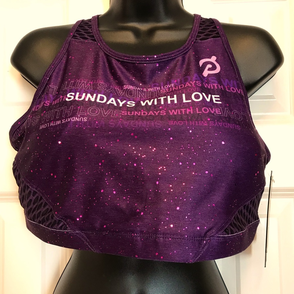 NWT Peloton Sports Bra ( Size XL) Color Purple